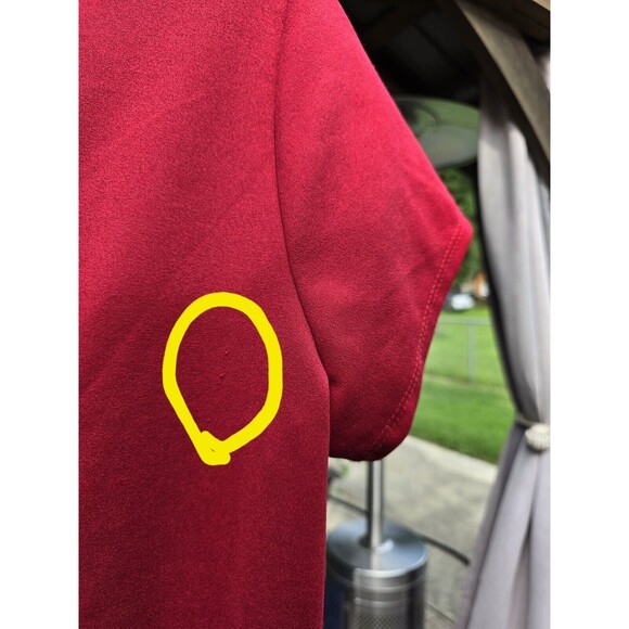 Ashley Stewart Flounce Ruffle Mermaid Dress Tiered Women's Red New Sz 14/16 - Picture 7 of 10